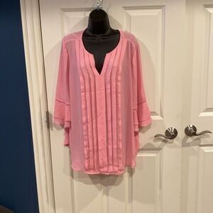2X Roz & Ali pink blouse - New with tags